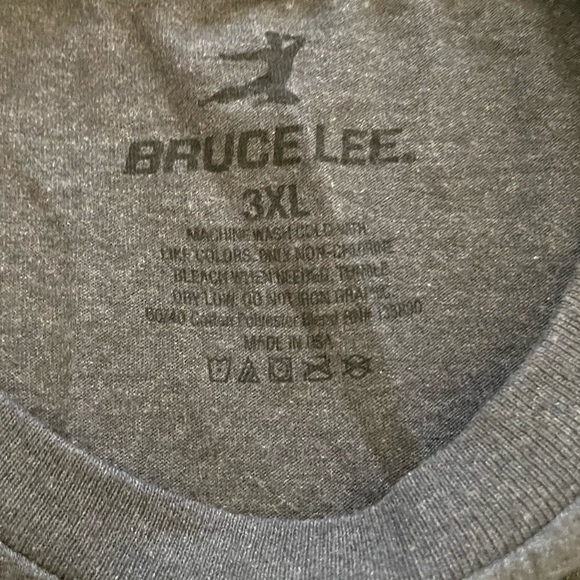 Men’s Bruce Lee DJ T-shirt, color: gray, Size: 3XL - Picture 2 of 5